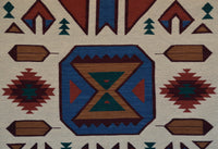 Crystal : Navajo Rug : Ervin Phillips : Churro 1739 : 42" x 76" (3'6" x 6'4"), view 5