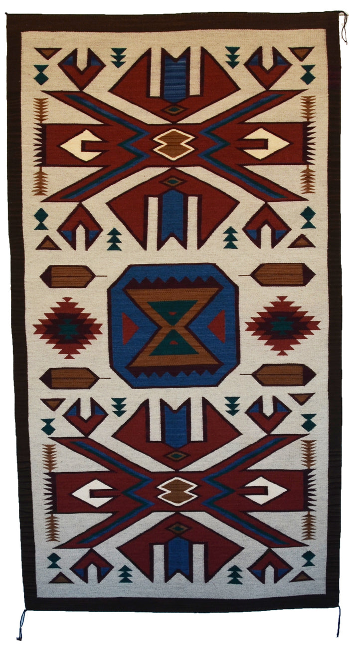 Crystal : Navajo Rug : Ervin Phillips : Churro 1739 : 42" x 76" (3'6" x 6'4")