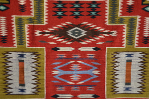 Storm Pattern Navajo Rug : Elsie Bia : Churro 1744 : 50.5" x 72" (4'2.5" x 6")