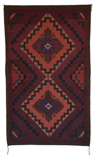 Crystal : Navajo Rug : Geraldine Phillips : Churro 1758 : 44" x 71" (3'8" x 5'11"), view 1