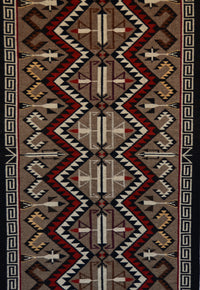 Red Mesa / Teec Nos Pos Runner : Navajo Rug : Marion Nez : Churro 1760 : 25" x 60" (2'1" x 5'), view 2