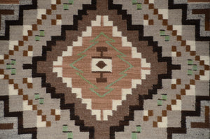 Two Grey Hill Navajo Rug : Gloria Bia : Churro 1778 : 29" x 34" (2'5" x 2'10")