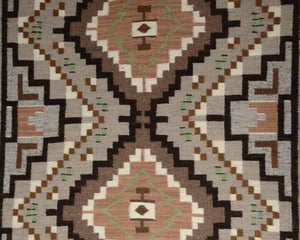 Two Grey Hill Navajo Rug : Gloria Bia : Churro 1778 : 29" x 34" (2'5" x 2'10")