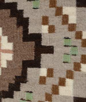 Two Grey Hill Navajo Rug : Gloria Bia : Churro 1778 : 29" x 34" (2'5" x 2'10")