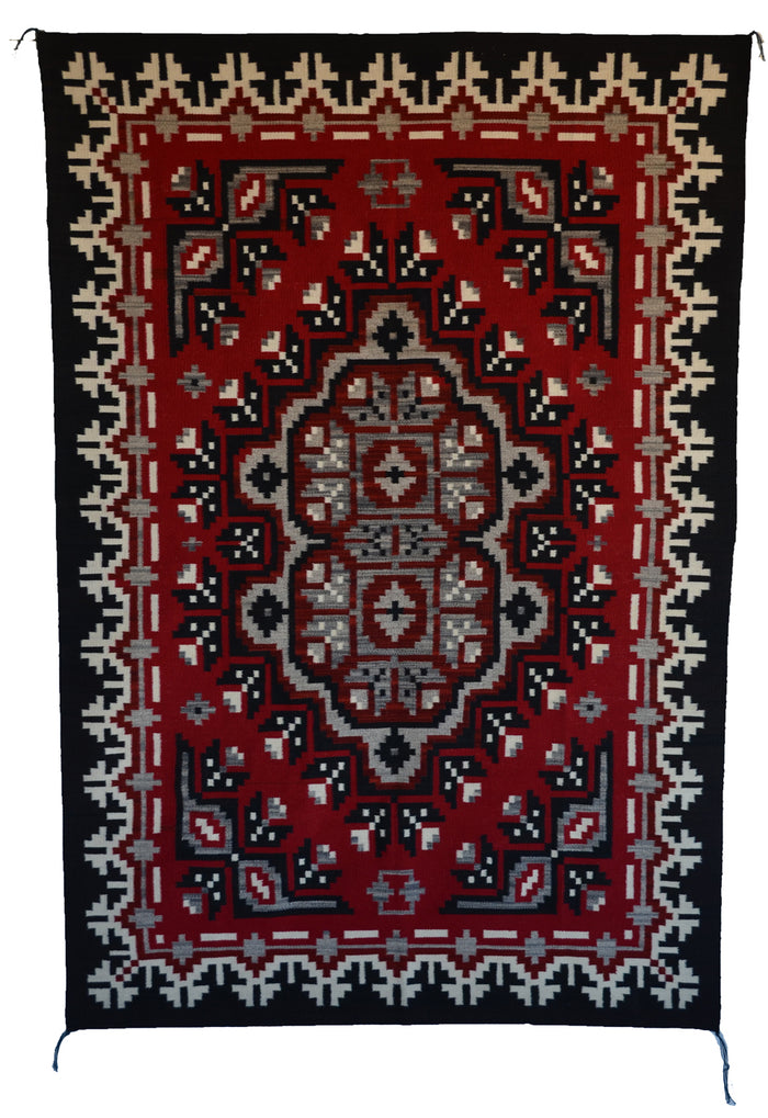 Ganado Navajo Rug : Elsie Bia : Churro 1785 : 50" x 72" (4'2" x 6')