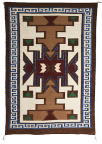 Crystal : Navajo Rug : Frances Begay : Churro 1794 :  40" x 60" (3'4" x 5'), view 1