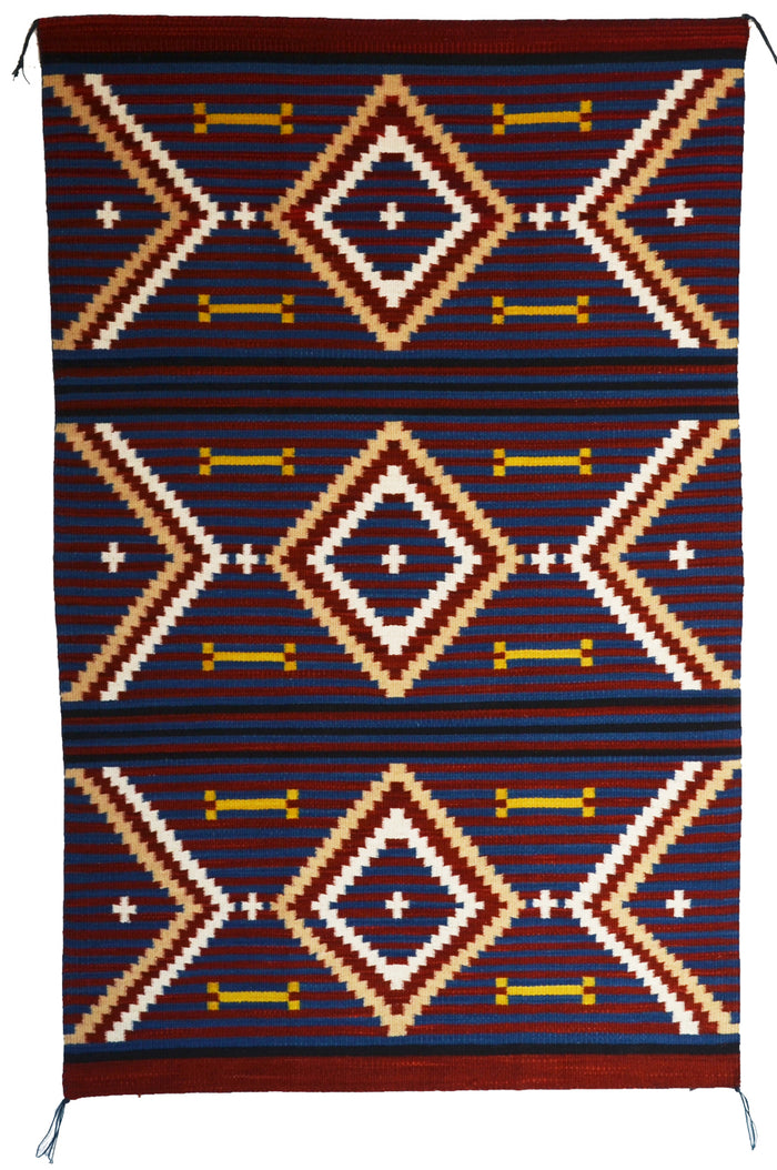 Manta Weaving :  Elsie Bia : Churro 1796 : 31" x 48" (2'7" x 4')