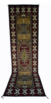 Teec Nos Pos Navajo Weaving : Marian Nez : Churro 508 : 48" x 168" (4' x 14'), view 1