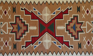 Crystal : Navajo Rug : Geraldine Phillips : Churro 1729 : 43" x 73"