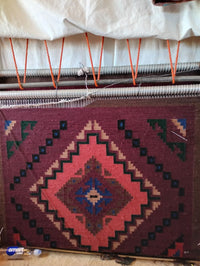 Crystal : Navajo Rug : Geraldine Phillips : Churro 1758 : 44" x 71" (3'8" x 5'11"), view 4