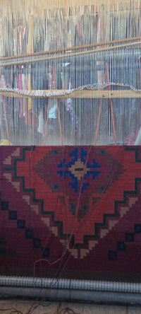 Crystal : Navajo Rug : Geraldine Phillips : Churro 1758 : 44" x 71" (3'8" x 5'11"), view 5