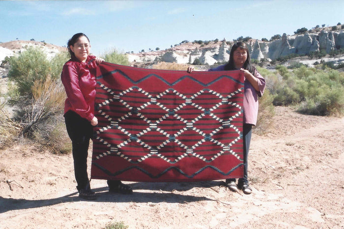 Manta : Navajo Weaving : Jamie Marianito : Churro 487 : 44" x 62" (3'8" x 5'2")