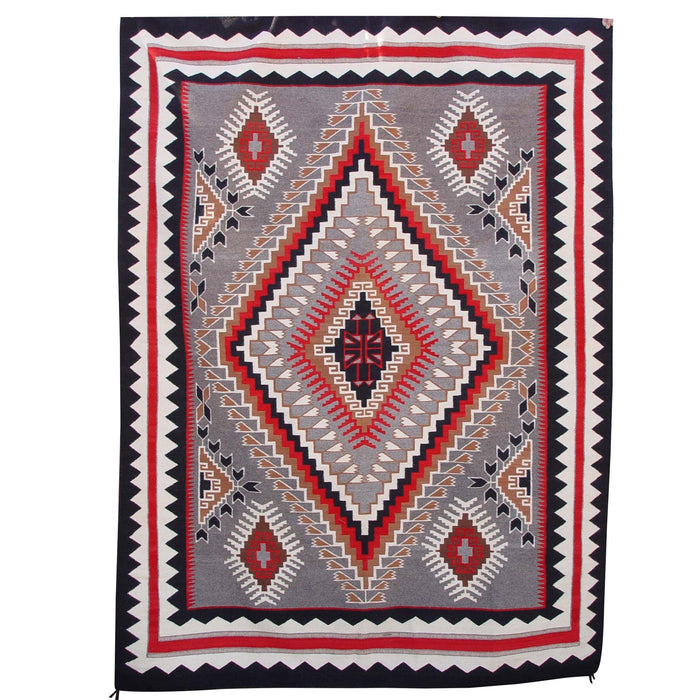 Klagetoh Large Navajo Weaving : Nora Bitsui : 2079 : 86" x 115" (7'2" x 9'7")