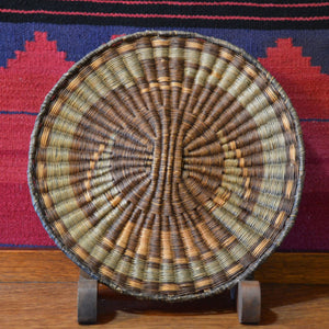 Native American Basket : Hopi Wicker Plaque : Basket 9 - Getzwiller's Nizhoni Ranch Gallery