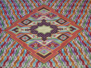 Maximilian Saltillo : Historic Navajo Textile : PC 264 : 46" x 88" : (3'10" x 7'5")