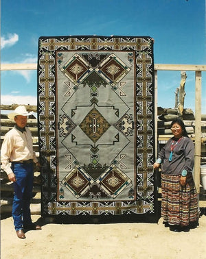 Teec Nos Pos Navajo Rug : Linda Nez : Churro 509: 6' x 9′ - Getzwiller's Nizhoni Ranch Gallery
