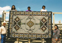 Teec Nos Pos Navajo Rug : Linda Nez : Churro 509 : 72" x 108" (6′ x 9′), view 9