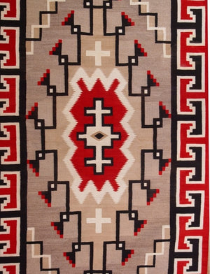 Ganado - Klagetoh Navajo Weaving : Historic : GHT 995 : 54″ x 89″ - Getzwiller's Nizhoni Ranch Gallery