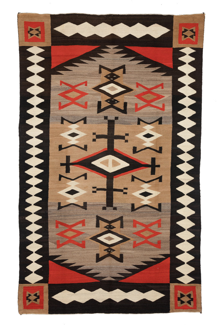 Crystal JB Moore Plate XXI Navajo Weaving : Historic : GHT 2121 : 116″ x 58″ (9'8" x 4'10")