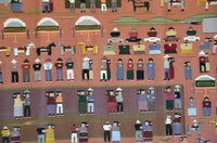 SOLD - Pictorial - Squaw Dance Navajo Weaving : Juanita Tsosie : B-13 : 72" x 83" (6' x 6'11"), view 2