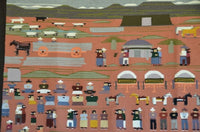SOLD - Pictorial - Squaw Dance Navajo Weaving : Juanita Tsosie : B-13 : 72" x 83" (6' x 6'11"), view 4