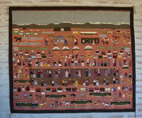 SOLD - Pictorial - Squaw Dance Navajo Weaving : Juanita Tsosie : B-13 : 72" x 83" (6' x 6'11"), view 10