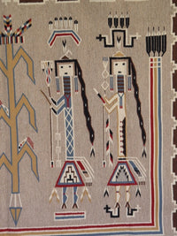 SOLD: Yei : Navajo Weaving : Anita Tsosie : 3422 : 70" x 84" (5'10" x 7'2") : Award Winner!, view 6