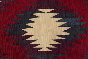 Germantown Serape Navajo Weaving : Historic : GHT 783 : 57" x 74" - Getzwiller's Nizhoni Ranch Gallery