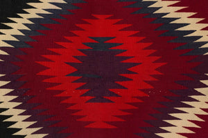 Germantown Serape Navajo Weaving : Historic : GHT 783 : 57" x 74" - Getzwiller's Nizhoni Ranch Gallery