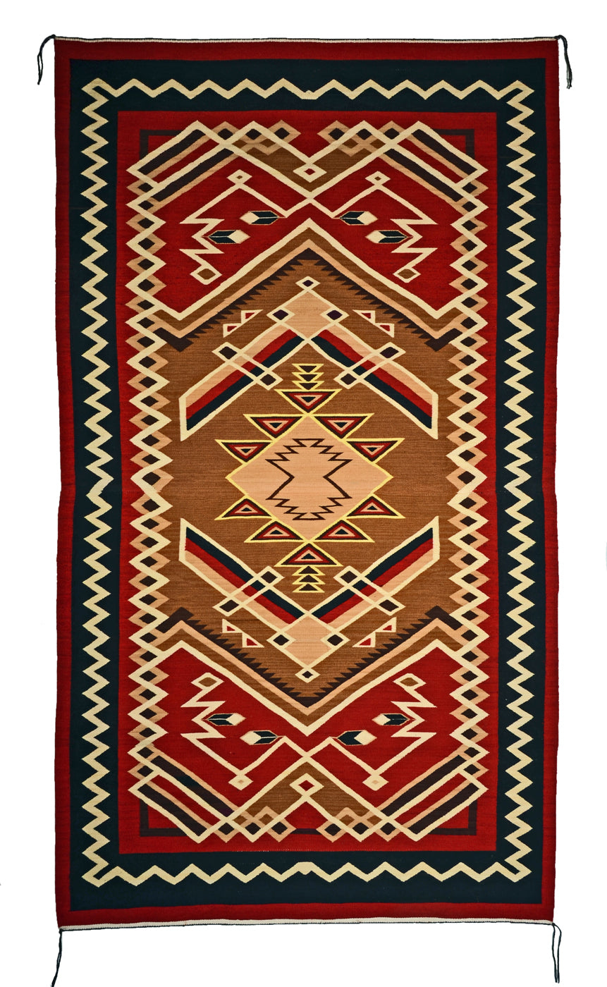 Crystal Navajo rug for sale : Geraldine Phillips : Churro 1612 : 49" x 86" (4'1" x 7'2")