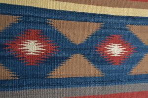 Chinle Silk Navajo Weaving : Lucy Marianito : Churro 1691 : 33.5" x 47"