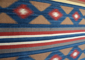 Chinle Silk Navajo Weaving : Lucy Marianito : Churro 1691 : 33.5" x 47"