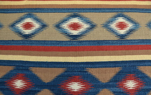 Chinle Silk Navajo Weaving : Lucy Marianito : Churro 1691 : 33.5" x 47"