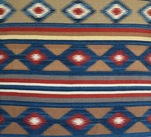 Chinle Silk Navajo Weaving : Lucy Marianito : Churro 1691 : 33.5" x 47"
