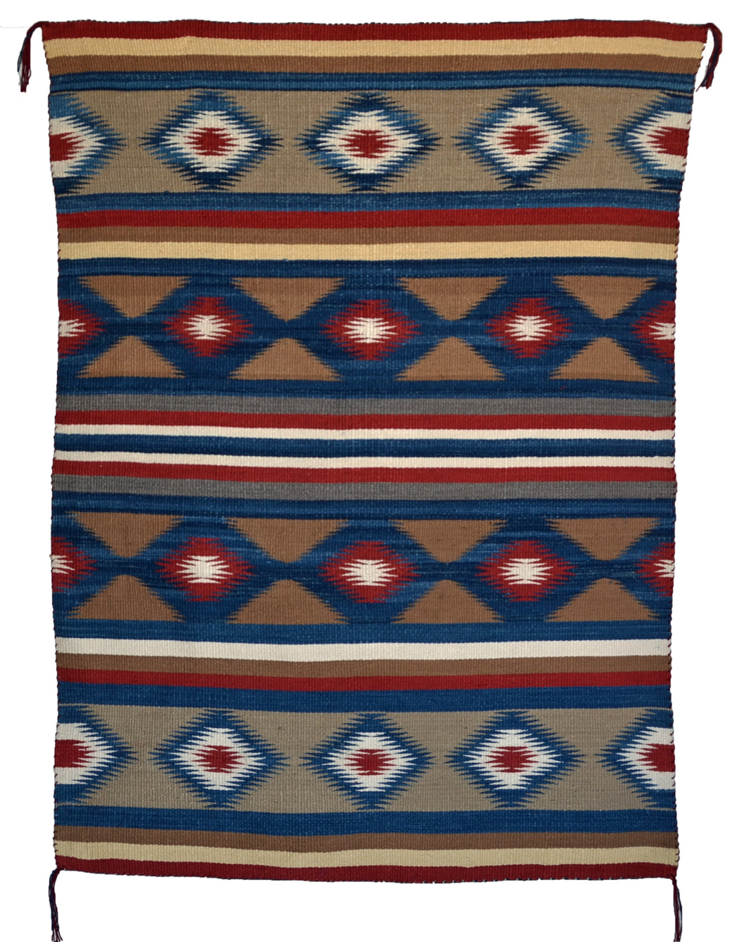 Chinle Silk Navajo Weaving : Lucy Marianito : Churro 1691 : 33.5" x 47"
