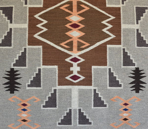 Crystal : Navajo Rug : Frances Begay : Churro 1701 : 51" x 44" (4'3" x 3'8")