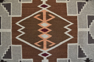 Crystal : Navajo Rug : Frances Begay : Churro 1701 : 51" x 44" (4'3" x 3'8")