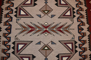 Teec Nos Pos Navajo Rug : Berlinda Nez Barber : Churro 2 : 72" x 120"