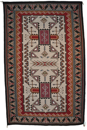 Teec Nos Pos Navajo Rug : Berlinda Nez Barber : Churro 2 : 72" x 120"