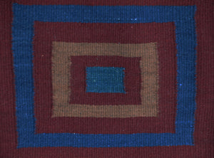 Manta : Navajo Weaving : Elena Teller : Churro 349 : 47" x 55" (3'11" x 4'7")