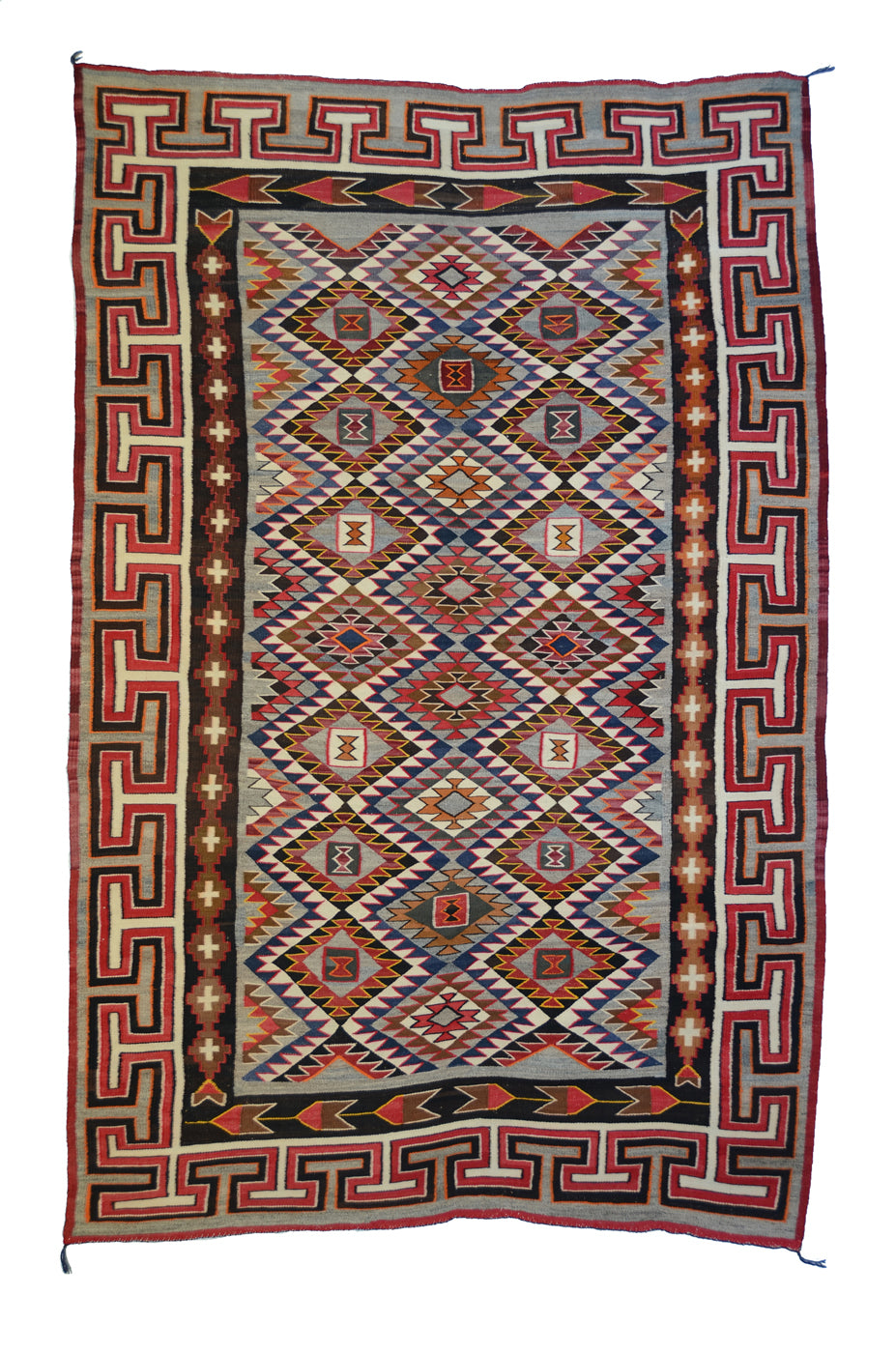 SOLD - Teec Nos Pos Navajo Weaving : Antique : GHT 84 : 62" x 100" : (5'2" x 8'4")