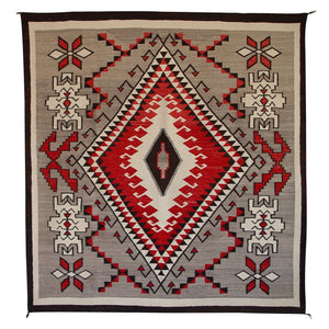 Ganado - Klagetoh Navajo Weaving : Historic : GHT 865 :  65″ x 70″ - Getzwiller's Nizhoni Ranch Gallery