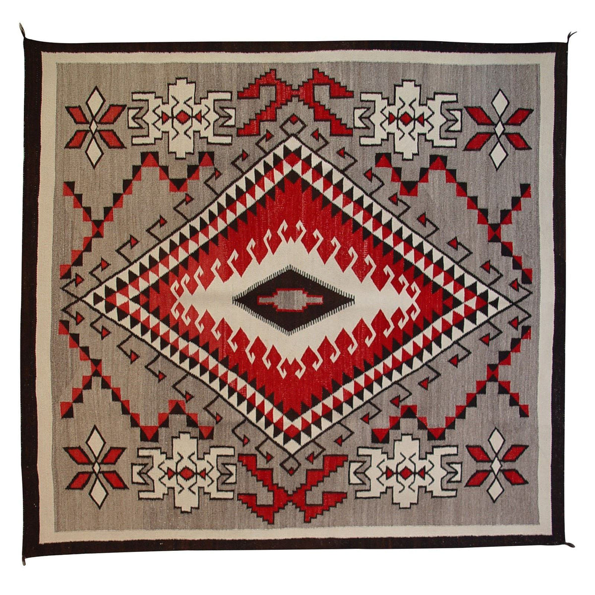 Klagetoh Navajo Weaving : Historic : GHT 865 :  65″ x 70″ : (5'5" x 5'10")