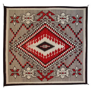 Ganado - Klagetoh Navajo Weaving : Historic : GHT 865 :  65″ x 70″