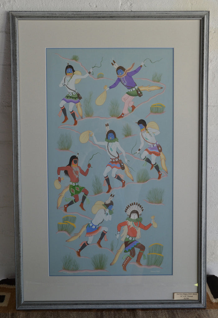 Painting - Navajo Ceremonial Night Chant : Harrison Begay Sr.