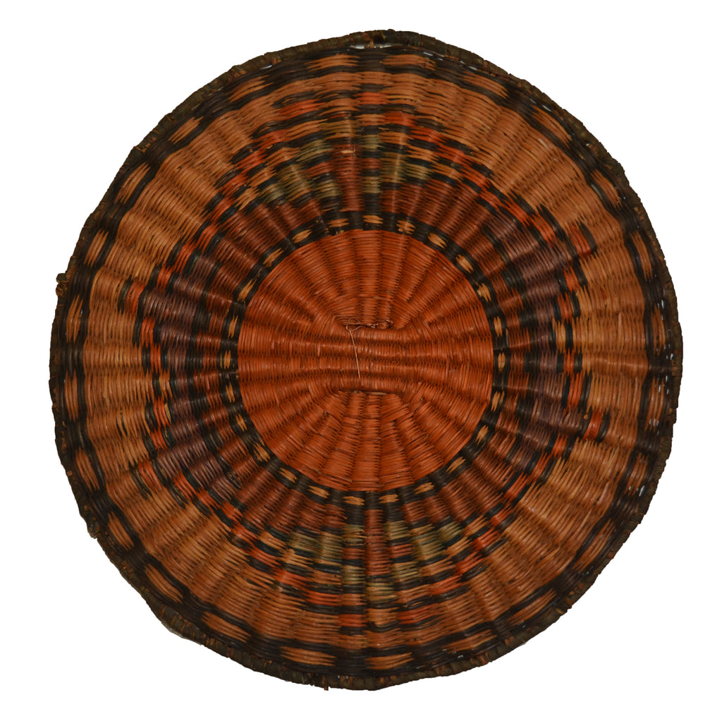 Native American Basket : Hopi Wicker Plaque : Basket 24 - Getzwiller's Nizhoni Ranch Gallery