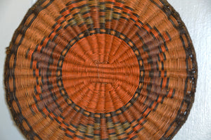 Native American Basket : Hopi Wicker Plaque : Basket 24 - Getzwiller's Nizhoni Ranch Gallery