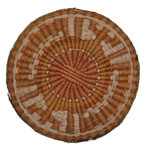 Native American Basket : Hopi Wicker Plaque : Basket 25 - Getzwiller's Nizhoni Ranch Gallery