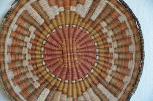 Native American Basket : Hopi Wicker Plaque : Basket 25 - Getzwiller's Nizhoni Ranch Gallery