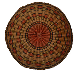 Native American Basket : Hopi Wicker Plaque : Basket 26 - Getzwiller's Nizhoni Ranch Gallery
